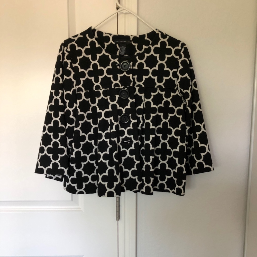 Black cropped jacket